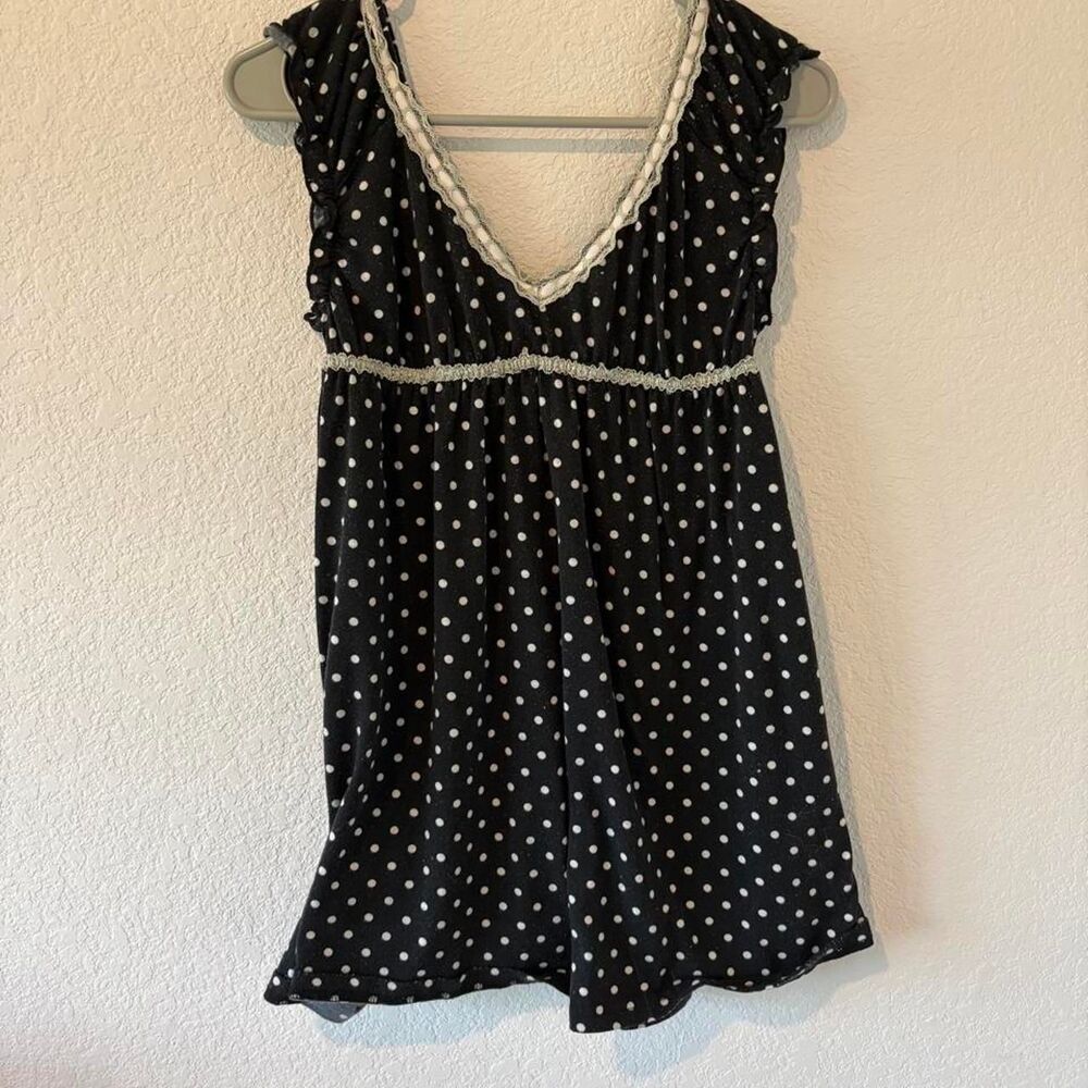 Cider Black and White Polka Dot Top - Picture 4 of 5